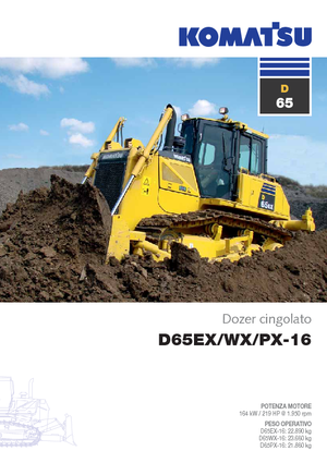 Bulldozers / Topadoras Komatsu D65EX-16