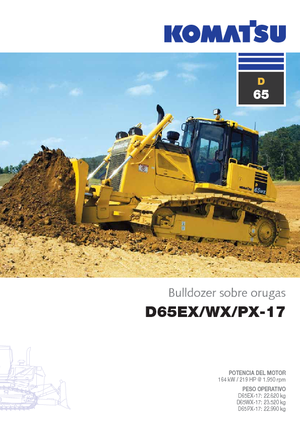 Bulldozers / Topadoras Komatsu D65WX-17