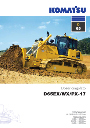 Bulldozers / Topadoras Komatsu D65WX-17