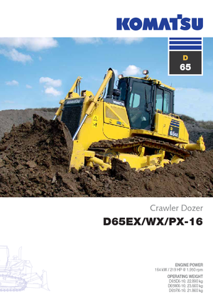 Bulldozers / Topadoras Komatsu D65PX-16