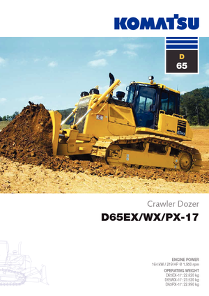 Bulldozers / Topadoras Komatsu D65PX-17