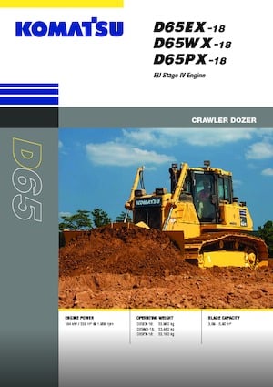 Bulldozers / Topadoras Komatsu D65WX-18E0