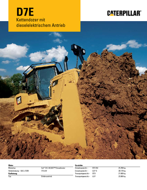 Bulldozers / Topadoras Caterpillar D7E