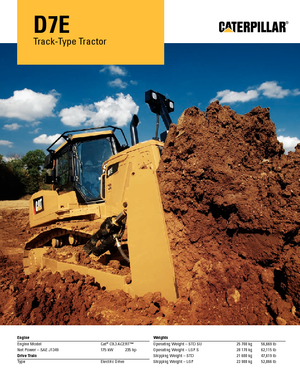 Bulldozers / Topadoras Caterpillar D7E