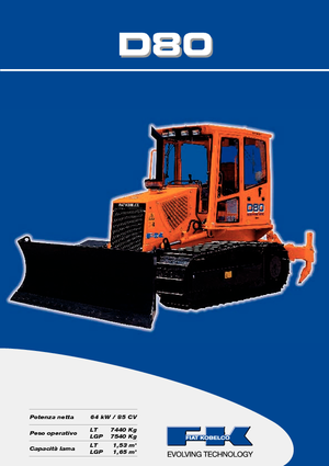 Bulldozers / Topadoras Fiat Kobelco D 80 LT