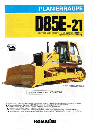 Bulldozers / Topadoras Komatsu D85E-21