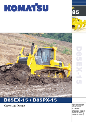 Bulldozers / Topadoras Komatsu D85PX-15