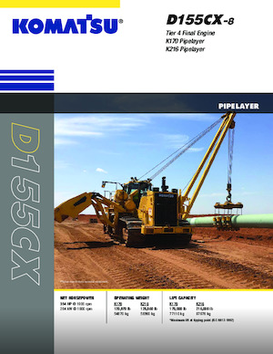 Bulldozers / Topadoras Komatsu D155CX-8 K170