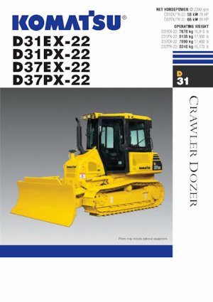Bulldozers / Topadoras Komatsu D31EX-22