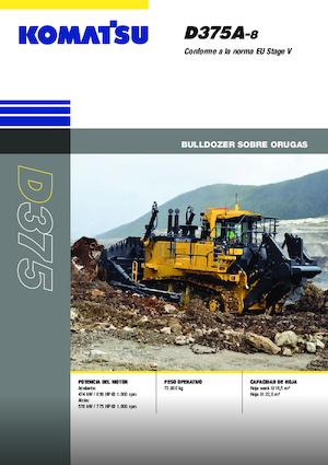 Bulldozers / Topadoras Komatsu D375A-8E0