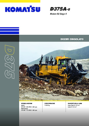 Bulldozers / Topadoras Komatsu D375A-8E0