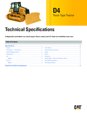 Bulldozers / Topadoras Caterpillar D4 XL