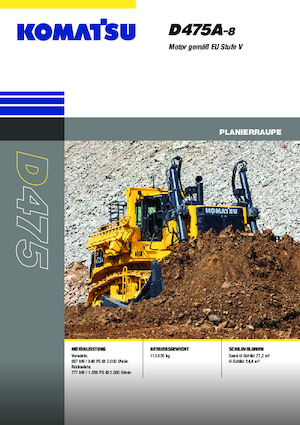 Bulldozers / Topadoras Komatsu D475A-8E0