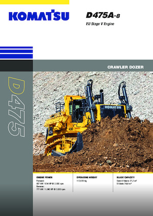 Bulldozers / Topadoras Komatsu D475A-8E0