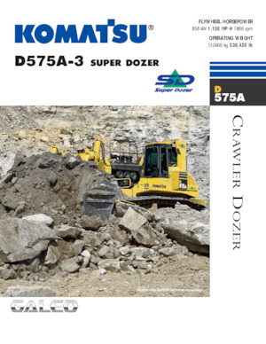 Bulldozers / Topadoras Komatsu D575A-3