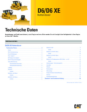 Bulldozers / Topadoras Caterpillar D6 XE LGP