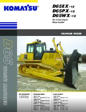 Bulldozers / Topadoras Komatsu D65EX-18E0