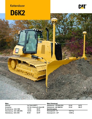 Bulldozers / Topadoras Caterpillar D6K2 XL