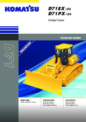 Bulldozers / Topadoras Komatsu D71PX-24E0