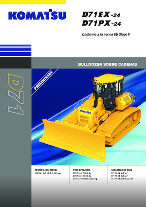 Bulldozers / Topadoras Komatsu D71PX-24E0