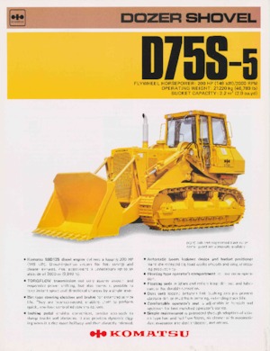 Bulldozers / Topadoras Komatsu D75S-5