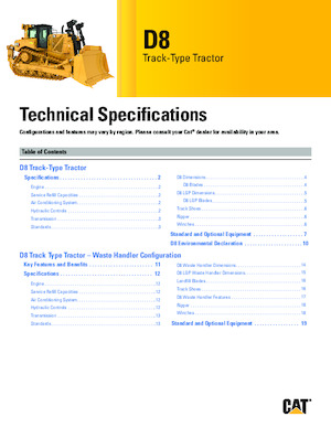 Bulldozers / Topadoras Caterpillar D8