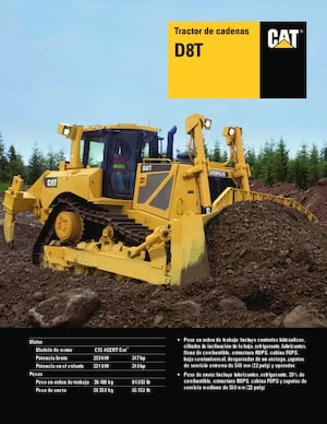 Bulldozers / Topadoras Caterpillar D8T