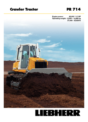 Bulldozers / Topadoras Liebherr PR 714 XL
