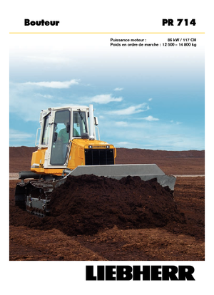 Bulldozers / Topadoras Liebherr PR 714 XL