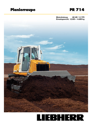 Bulldozers / Topadoras Liebherr PR 714 LGP
