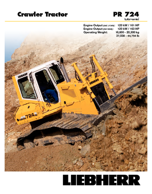 Bulldozers / Topadoras Liebherr PR 724 XL