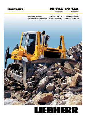 Bulldozers / Topadoras Liebherr PR 734 L