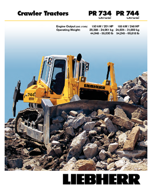 Bulldozers / Topadoras Liebherr PR 734 L