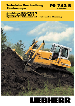 Bulldozers / Topadoras Liebherr PR 742 B Litr.