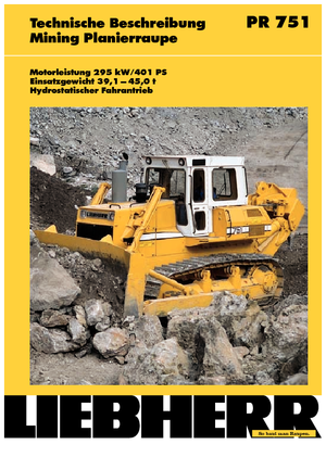 Bulldozers / Topadoras Liebherr PR 751