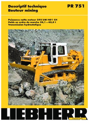 Bulldozers / Topadoras Liebherr PR 751