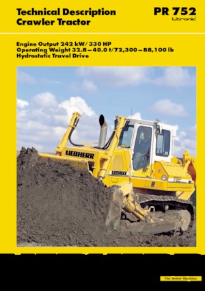 Bulldozers / Topadoras Liebherr PR 752