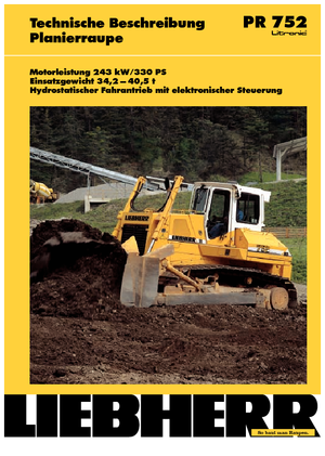 Bulldozers / Topadoras Liebherr PR 752