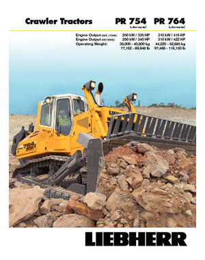 Bulldozers / Topadoras Liebherr PR 764