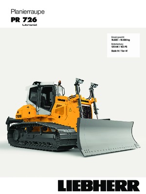 Bulldozers / Topadoras Liebherr PR 726 XL
