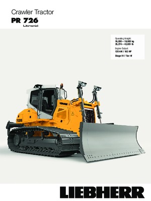 Bulldozers / Topadoras Liebherr PR 726 XL