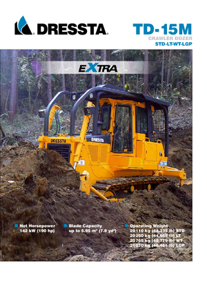 Bulldozers / Topadoras Dressta TD 15 M WT Extra