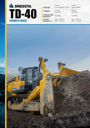 Bulldozers / Topadoras Dressta TD 40E Extra 