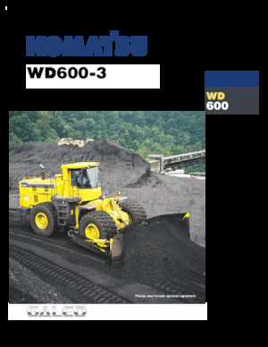 Topadora de ruedas Komatsu WD600-3