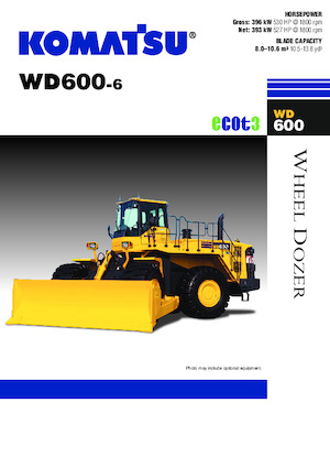 Topadora de ruedas Komatsu WD600-6