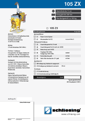 Cortadoras Schliesing 105 ZX