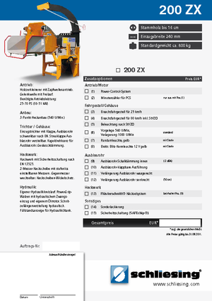 Cortadoras Schliesing 200 ZX