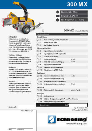 Cortadoras Schliesing 300 MX