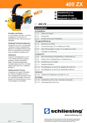 Cortadoras Schliesing 400 ZX