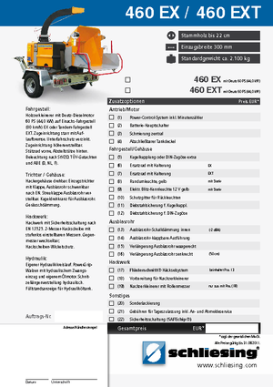 Cortadoras Schliesing 460 EX